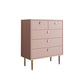 Baúl de lencería de madera vertical con 5 cajones, baúl de almacenamiento moderno para dormitorio