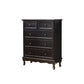 Vertical Wood Lingerie Chest Vintage Bedroom Storage Chest with Drawers 31"L x 14"W x 39"H Black Clearhalo 'Bedroom Furniture' 'Dressers & Chests' 'dressers_chests' 'furn' 'furn_dressers_chests' 'Furniture' 5634205
