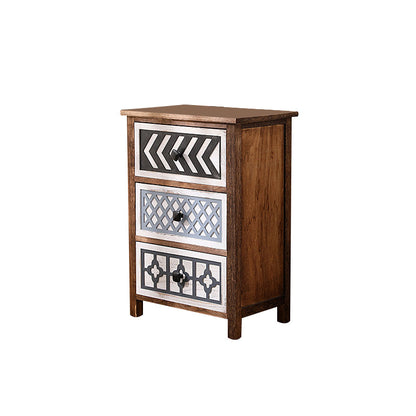 Vertikale Aufbewahrungstruhe aus Holz, traditionelle Kommode für Dessous mit Schubladen