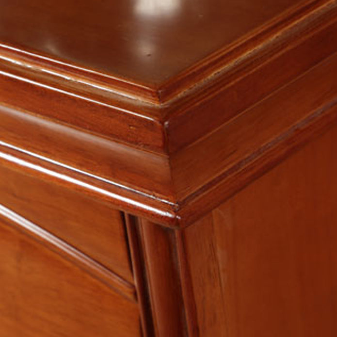 垂直オークストレージチェストドレッサー3/4/5の引き出し付き伝統的なランジェリーチェスト