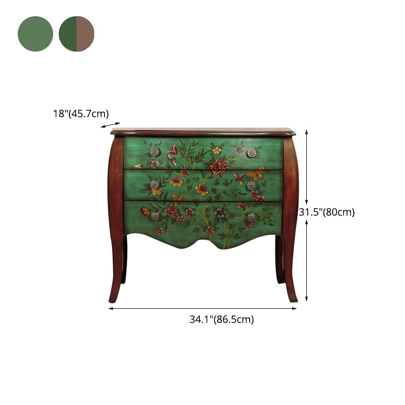 BERCH OPSLAG BRIJST Dressoir Traditionele opbergkist met 3 /4 laden