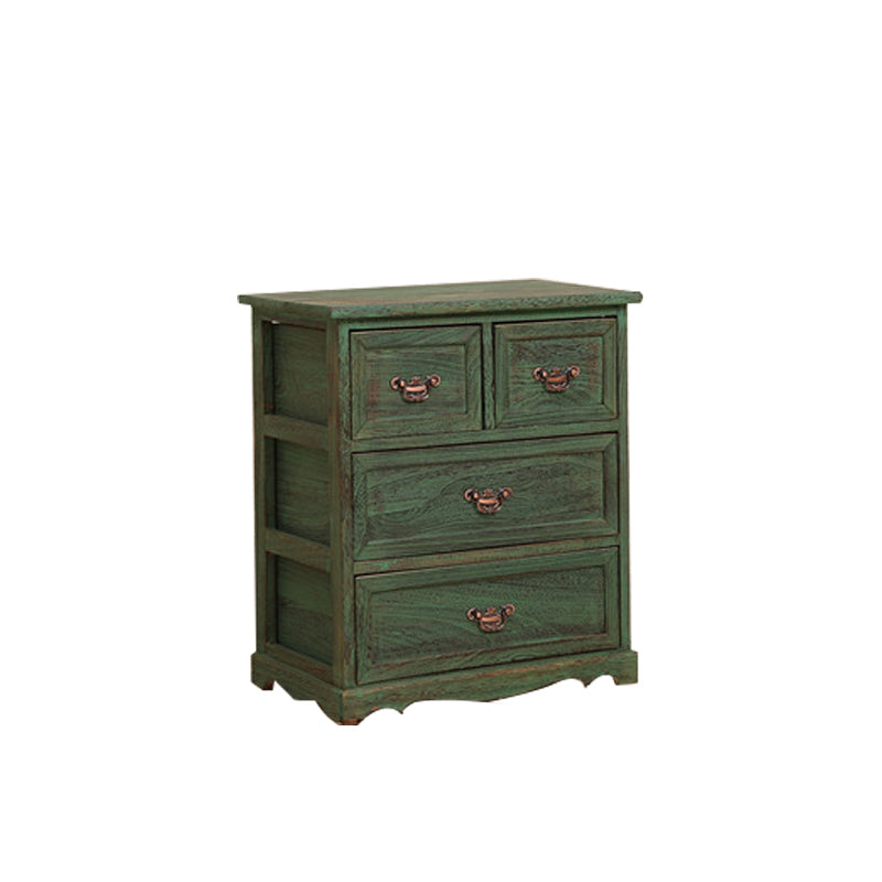 Traditional Solid Wood Lingerie Chest Vertical Storage Chest Dresser with Drawers Green 4 Clearhalo 'Bedroom Furniture' 'Dressers & Chests' 'dressers_chests' 'furn' 'furn_dressers_chests' 'Furniture' 5634325