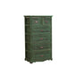 Traditional Solid Wood Lingerie Chest Vertical Storage Chest Dresser with Drawers Green 6 Clearhalo 'Bedroom Furniture' 'Dressers & Chests' 'dressers_chests' 'furn' 'furn_dressers_chests' 'Furniture' 5634336