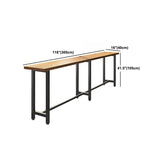 Modern 1/7 Pieces Bar Table Set Rectangle Wood Counter Table with High Stools