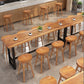 Modern 1/9 Pieces Bar Table Set Rectangle Wood Counter Table with High Stools Clearhalo 'Bar Furniture' 'furn' 'furn_home_bar_bar_sets' 'Furniture' 'Home Bars & Bar Sets' 'home_bar_bar_sets' 'Kitchen & Dining Furniture' 5634401