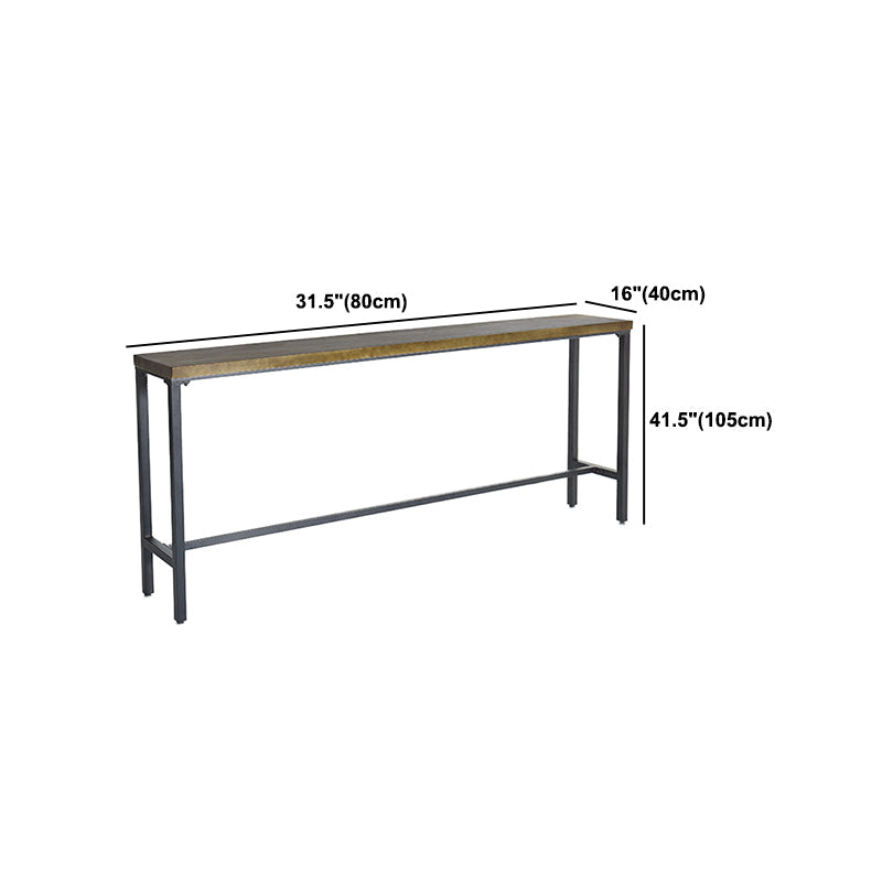 Mesa de mesa de barra de 1/6/11 de piezas industrial con taburetes con heces
