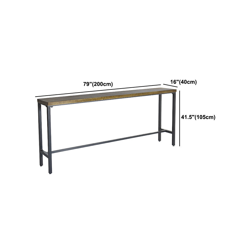 Mesa de mesa de barra de 1/6/11 de piezas industrial con taburetes con heces