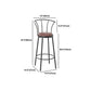 Rechteckiges Massivholz-Bartisch-Set, industrieller 1/4/7-teiliger Thekentisch mit Hockern
