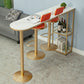 Indoor 1/2/3 Pieces Bar Table Set with Storage Glam Oval Table and Stools
