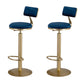 Indoor 1/2/3 Pieces Bar Table Set with Storage Glam Oval Table and Stools
