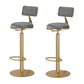 Indoor 1/2/3 Pieces Bar Table Set with Storage Glam Oval Table and Stools