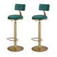 Indoor 1/2/3 Pieces Bar Table Set with Storage Glam Oval Table and Stools
