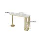 Indoor 1/2/3 Pieces Bar Table Set with Storage Glam Oval Table and Stools