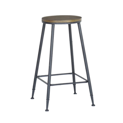 Industrial 1/7 Pieces Bar Table Set Rectangle Wood Counter Table with High Stools