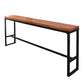 Industrial 1/7 Pieces Bar Table Set Rectangle Wood Counter Table with High Stools