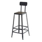 Industrial 1/7 Pieces Bar Table Set Rectangle Wood Counter Table with High Stools