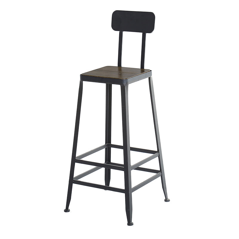 Industrial 1/7 Pieces Bar Table Set Rectangle Wood Counter Table with High Stools