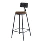 Industrial 1/7 Pieces Bar Table Set Rectangle Wood Counter Table with High Stools