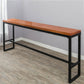Industrial 1/7 Pieces Bar Table Set Rectangle Wood Counter Table with High Stools