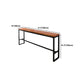 Industrial 1/7 Pieces Bar Table Set Rectangle Wood Counter Table with High Stools