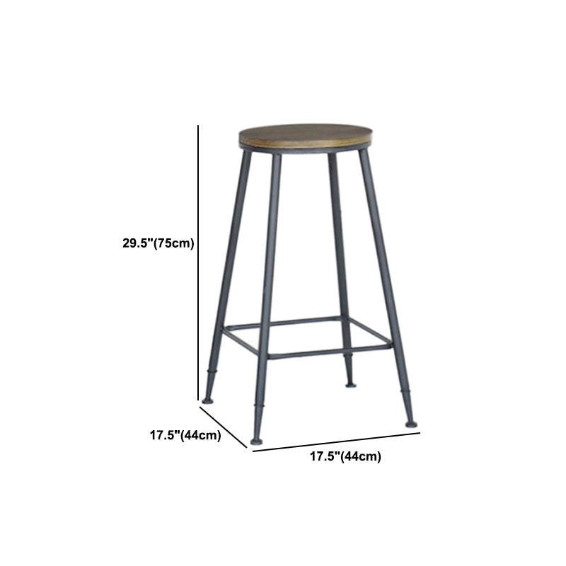 Industrial 1/7 Pieces Bar Table Set Rectangle Wood Counter Table with High Stools