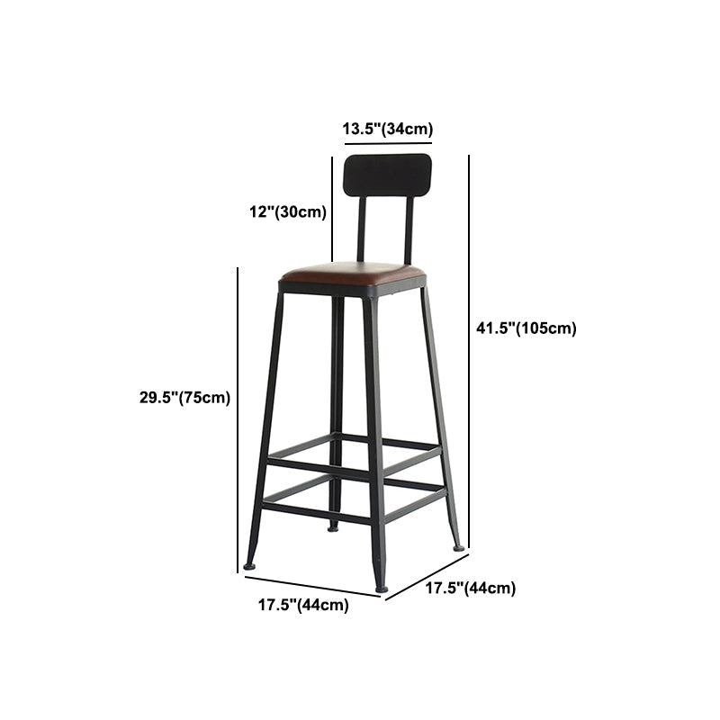 Industrial 1/7 Pieces Bar Table Set Rectangle Wood Counter Table with High Stools