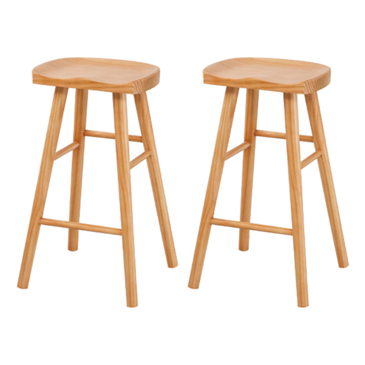 Ensemble de bar moderne 1/2/5 pièces Table de bar en bois massif avec repose-pieds tabourets de bar