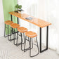 Ensemble de bar moderne 1/2/5 pièces Table de bar en bois massif avec repose-pieds tabourets de bar