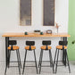 Ensemble de bar moderne 1/2/5 pièces Table de bar en bois massif avec repose-pieds tabourets de bar
