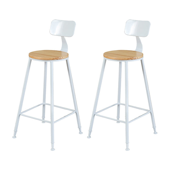 Modern Rectangle Solid Wood Bar Table Set 1/2/3 Pieces Counter Table with Wooden Stools White 30"H Stools (Set of 2) Clearhalo 'Bar Furniture' 'furn' 'furn_home_bar_bar_sets' 'Furniture' 'Home Bars & Bar Sets' 'home_bar_bar_sets' 'Kitchen & Dining Furniture' 5634651