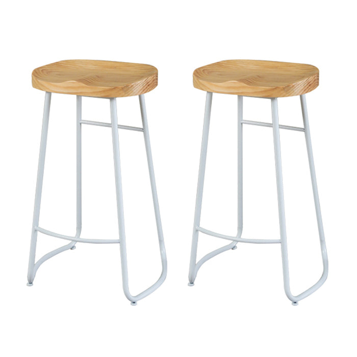 Modern Rectangle Solid Wood Bar Table Set 1/2/3 Pieces Counter Table with Wooden Stools Wood 30"H Stools (Set of 2) Clearhalo 'Bar Furniture' 'furn' 'furn_home_bar_bar_sets' 'Furniture' 'Home Bars & Bar Sets' 'home_bar_bar_sets' 'Kitchen & Dining Furniture' 5634653