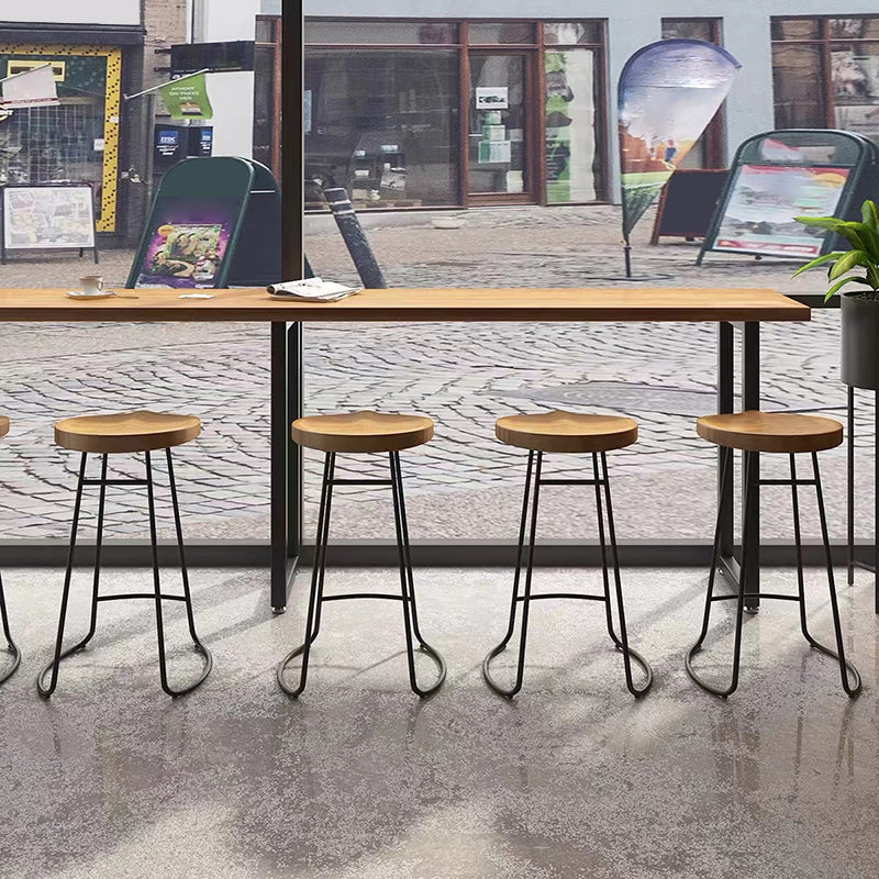 Juego de mesa de Bar moderno de 1/7 piezas, mesa de mostrador rectangular de madera con taburetes