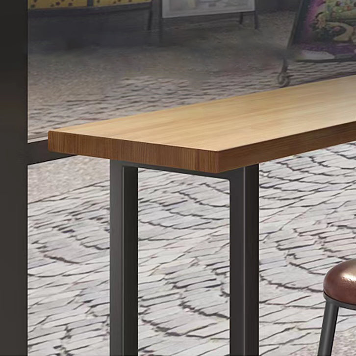 Juego de mesa de Bar moderno de 1/7 piezas, mesa de mostrador rectangular de madera con taburetes