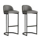 Free Form Bar Table Set 1/2/3/5 Pcs Stone Black Metal Bar Table with PU Upholstery Stools
