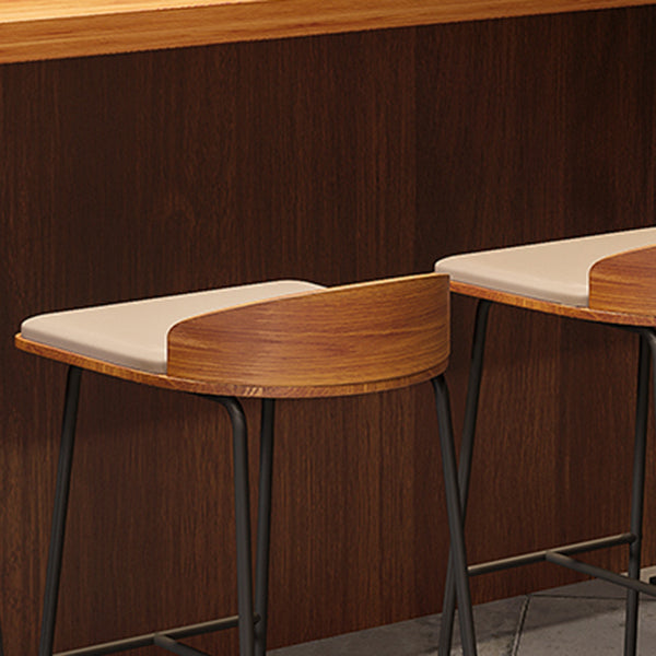 Juego de mesa de bar moderna de madera, mesa de mostrador de 1/5 piezas con taburetes tapizados