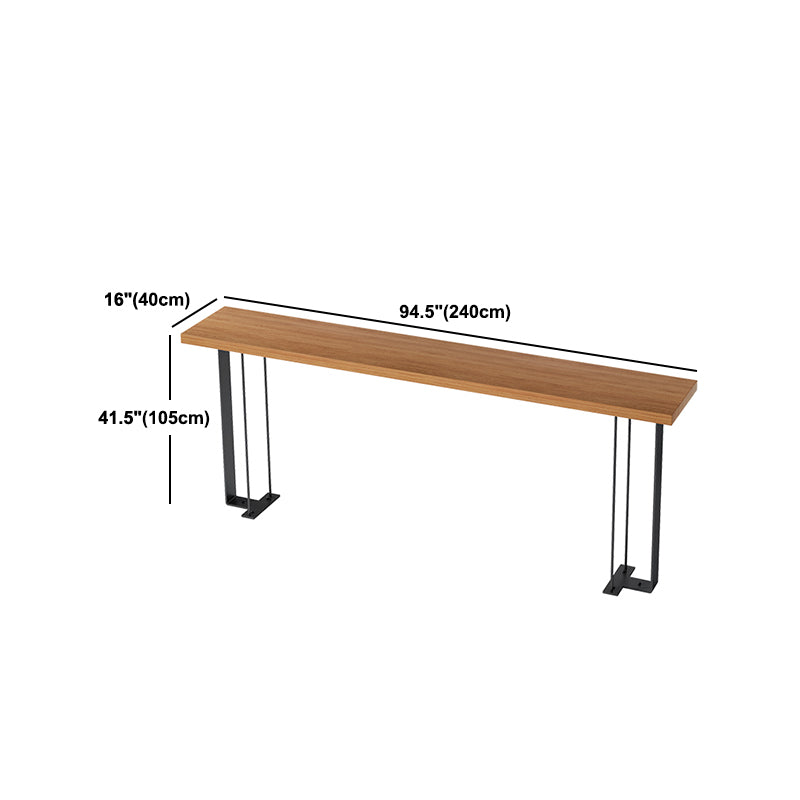 Juego de mesa de bar moderna de madera, mesa de mostrador de 1/5 piezas con taburetes tapizados