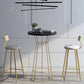 Sgabello da bar rotondo moderno e set da tavolo 1/2/3 pezzi set di pub in metallo e legno