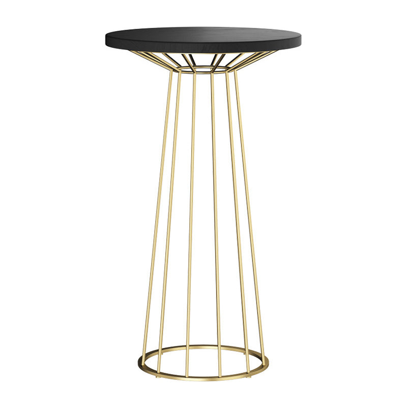 Sgabello da bar rotondo moderno e set da tavolo 1/2/3 pezzi set di pub in metallo e legno