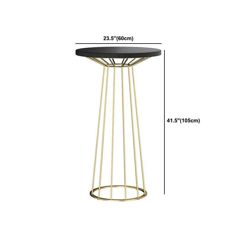 Sgabello da bar rotondo moderno e set da tavolo 1/2/3 pezzi set di pub in metallo e legno
