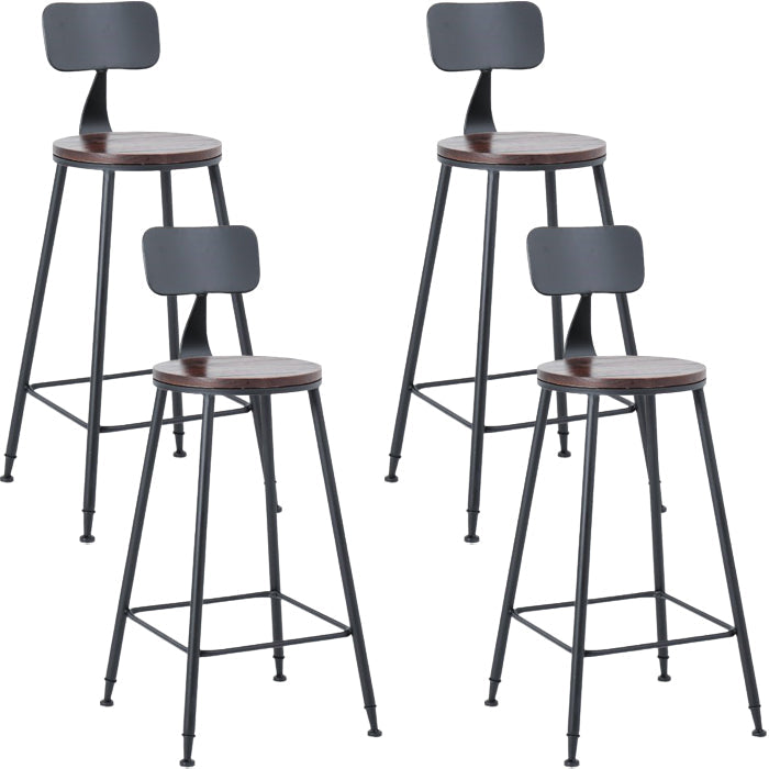 Industrial 1/3/4/5 Pieces Bar Table Set Square Pine Wood Counter Table with Stools