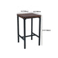 Industrial 1/3/4/5 Pieces Bar Table Set Square Pine Wood Counter Table with Stools