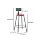 Industrial 1/3/4/5 Pieces Bar Table Set Square Pine Wood Counter Table with Stools