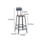 Industrial 1/3/4/5 Pieces Bar Table Set Square Pine Wood Counter Table with Stools