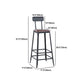 Industrial 1/3/4/5 Pieces Bar Table Set Square Pine Wood Counter Table with Stools