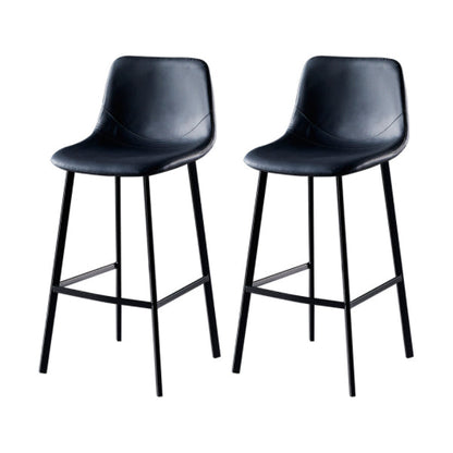 Modern Stone Bar Table Set 1/2/3 Pieces Counter Table for Indoor Black 30"H Stools (Set of 2) Clearhalo 'Bar Furniture' 'furn' 'furn_home_bar_bar_sets' 'Furniture' 'Home Bars & Bar Sets' 'home_bar_bar_sets' 'Kitchen & Dining Furniture' 5634793