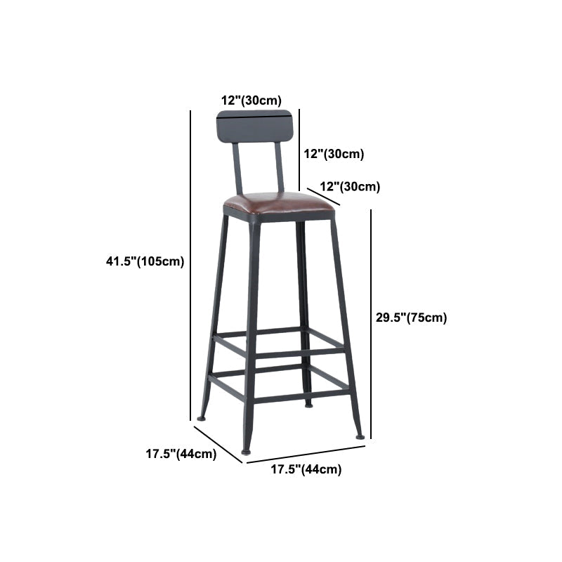 Industrial Bar Set 1/2/3/5 Pcs Metal Bar Stools and Solid Wood Top Bar Table Clearhalo 'Bar Furniture' 'furn' 'furn_home_bar_bar_sets' 'Furniture' 'Home Bars & Bar Sets' 'home_bar_bar_sets' 'Kitchen & Dining Furniture' 5634850