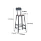 Industrial Bar Set 1/2/3/5 Pcs Metal Bar Stools and Solid Wood Top Bar Table Clearhalo 'Bar Furniture' 'furn' 'furn_home_bar_bar_sets' 'Furniture' 'Home Bars & Bar Sets' 'home_bar_bar_sets' 'Kitchen & Dining Furniture' 5634851