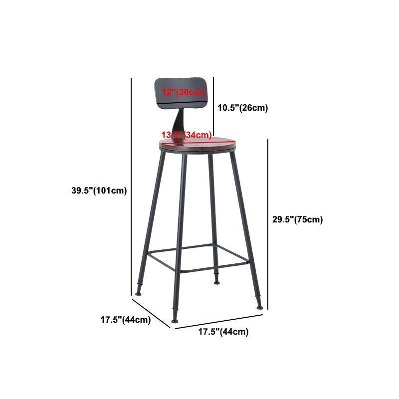 Industrial Bar Set 1/2/3/5 Pcs Metal Bar Stools and Solid Wood Top Bar Table Clearhalo 'Bar Furniture' 'furn' 'furn_home_bar_bar_sets' 'Furniture' 'Home Bars & Bar Sets' 'home_bar_bar_sets' 'Kitchen & Dining Furniture' 5634853