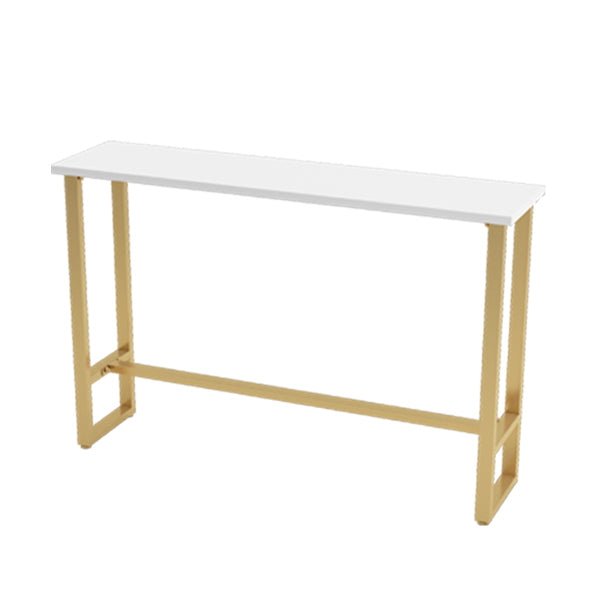 Glam Juego de mesa de bar de 1/4/7 piezas, mesa rectangular de madera con taburetes altos