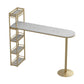 Juego de mesa de bar de mármol sintético estilo Glam, mesa de mostrador de 1/2/3 piezas para interior